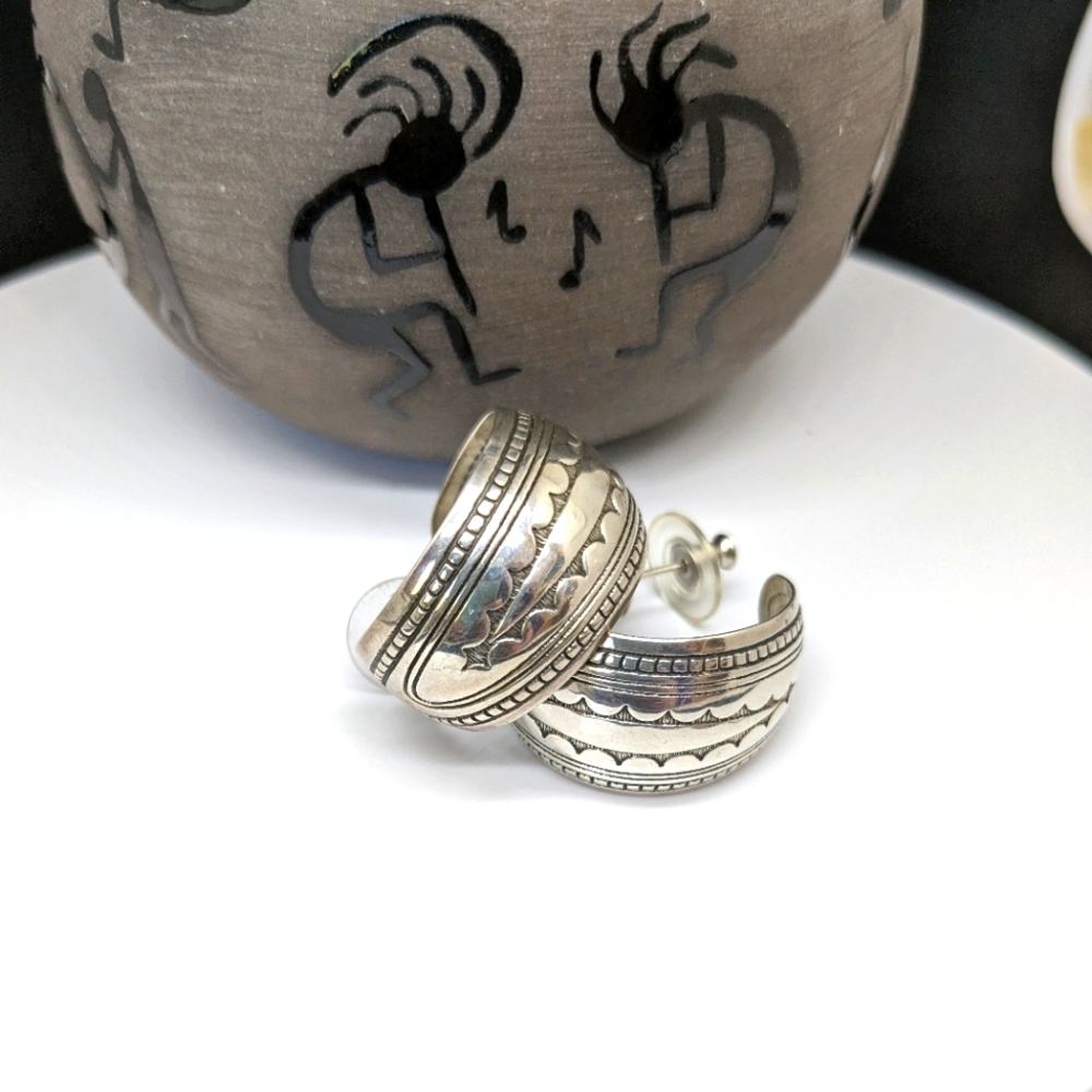 Sterling Silver Southwest Earrings